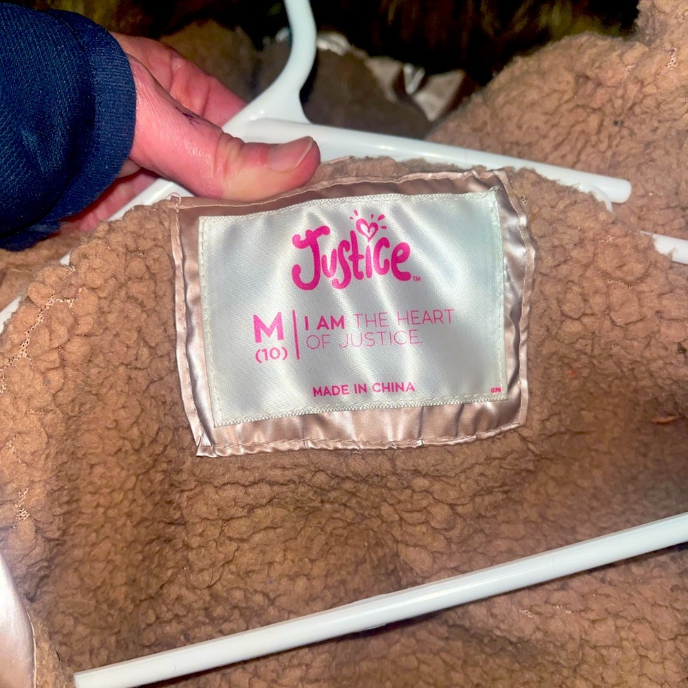 Justice girls winter jackets size M - Picture 6 of 12